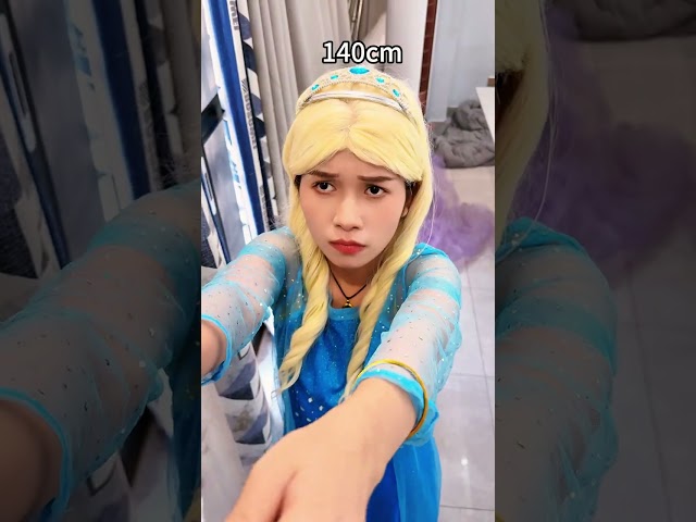他们的实际身高是多少？ #cosplay#shorts #艾莎