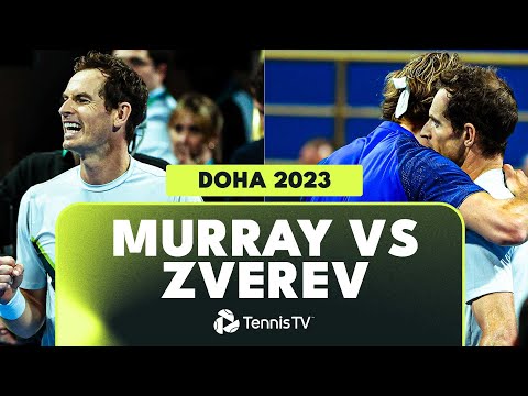 Andy Murray vs Alexander Zverev INCREDIBLE Match! | Doha 2023 Highlights