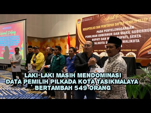 Laki-Laki Masih Mendominasi, Data Pemilih Pilkada Kota Tasikmalaya Bertambah 549 Orang