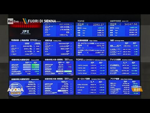 Crollo delle borse, il lunedì nero da Tokyo a Wall Street - Agorà Estate 06/08/2024