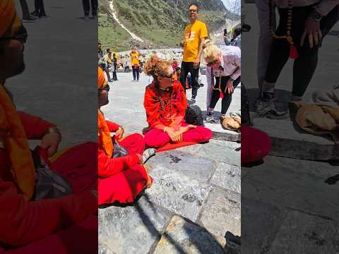 Russian woman.🙏......... #kedarnath #russian #mantra#uttrakhand #prey #god#mountains #chardhamyatra