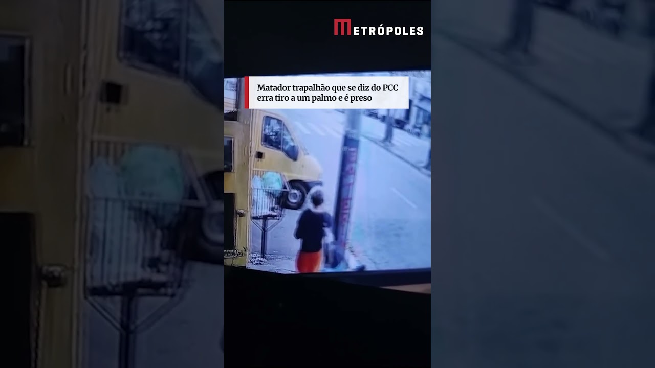 Matador trapalhão que se diz do PCC erra tiro a um palmo e é preso