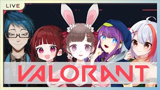 【バ美肉】新シーズン！またフルパみんなでランクを上げるぞ！ w/わやぺん、太宰あゆな、面吉幸、珠樹蒼【VALORANT】