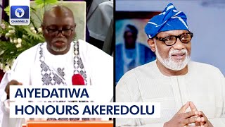 'He Made Me A Governor Even In Death,' Ayedetiwa Pays Tribute To Akeredolu