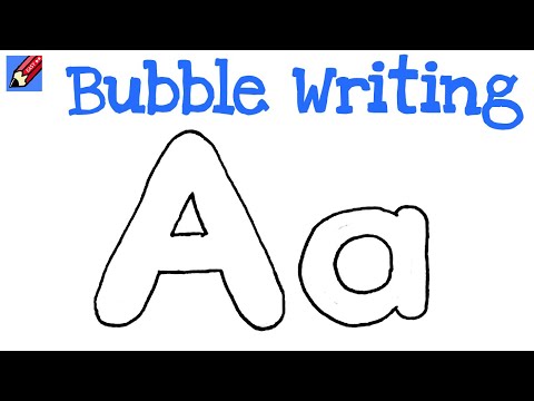 How to draw an alphabet in Bubble Writing PlayList