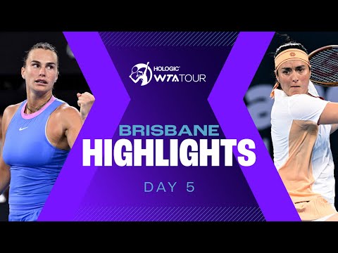 Aryna Sabalenka And Ons Jabeur In The Groove On Day 5 In Brisbane | WTA Match Highlights