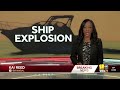 Ship near Key Bridge site has apparent explosion  - 02:23 min - News - Video