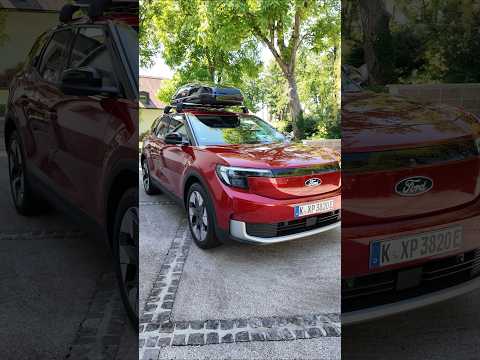 All-electric Ford Explorer in Rapid Red. A very handsome car in my opinion. #electricford #ford