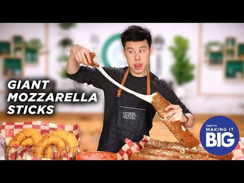 I Made Giant Mozzarella Sticks And Onion Rings ? Tasty