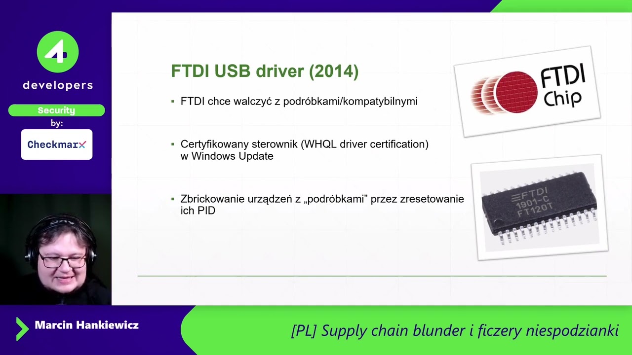 4Developers 2022: Marcin Hankiewicz - Supply chain blunder i ficzery niespodzianki