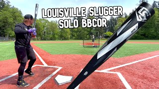Hitting with the 2022 Louisville Slugger SOLO | BBCOR Baseball Bat Review