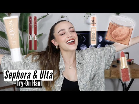 NEW MAKEUP AT SEPHORA & ULTA - Try on Haul