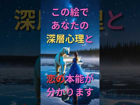 《心理テスト》一瞬の選択が映し出す—あなたの恋の本能　　　　　　　　　　　　　　　　　　　　　　#心理テスト #恋愛心理 #直感テスト #恋の本音 #占い