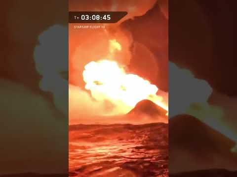 Watch The Moment SpaceX Starship Creates Massive Fireball During Splashdown