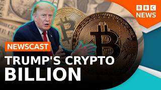 Thumbnail for the video "How did President Trump make $1bn from crypto? | BBC Newscast" from BBC News