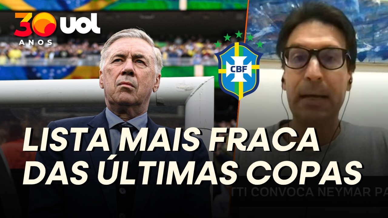 CONVOCAÇÃO DA SELEÇÃO BRASILEIRA PARA COPA DO MUNDO DE 2026 É MAIS FRACA QUE ANTERIORES, DIZ ARNALDO