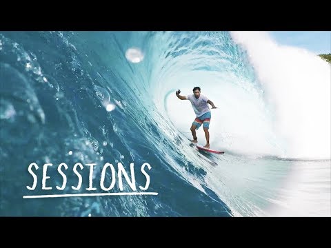 (POV) Shooting the curl in Indonesia. | Sessions with Mikala Jones