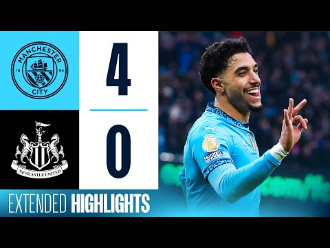 EXTENDED HIGHLIGHTS Man City 4-0 Newcastle | Marmoush HAT-TRICK and McAtee goal!