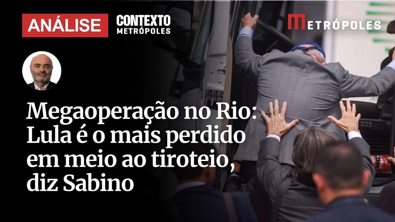 Megaoperação no Rio Lula é o mais perdido em meio ao tiroteio diz Mario Sabino  TV Online Megaoperação no Rio Lula é o mais perdido em meio ao tiroteio diz Mario Sabino