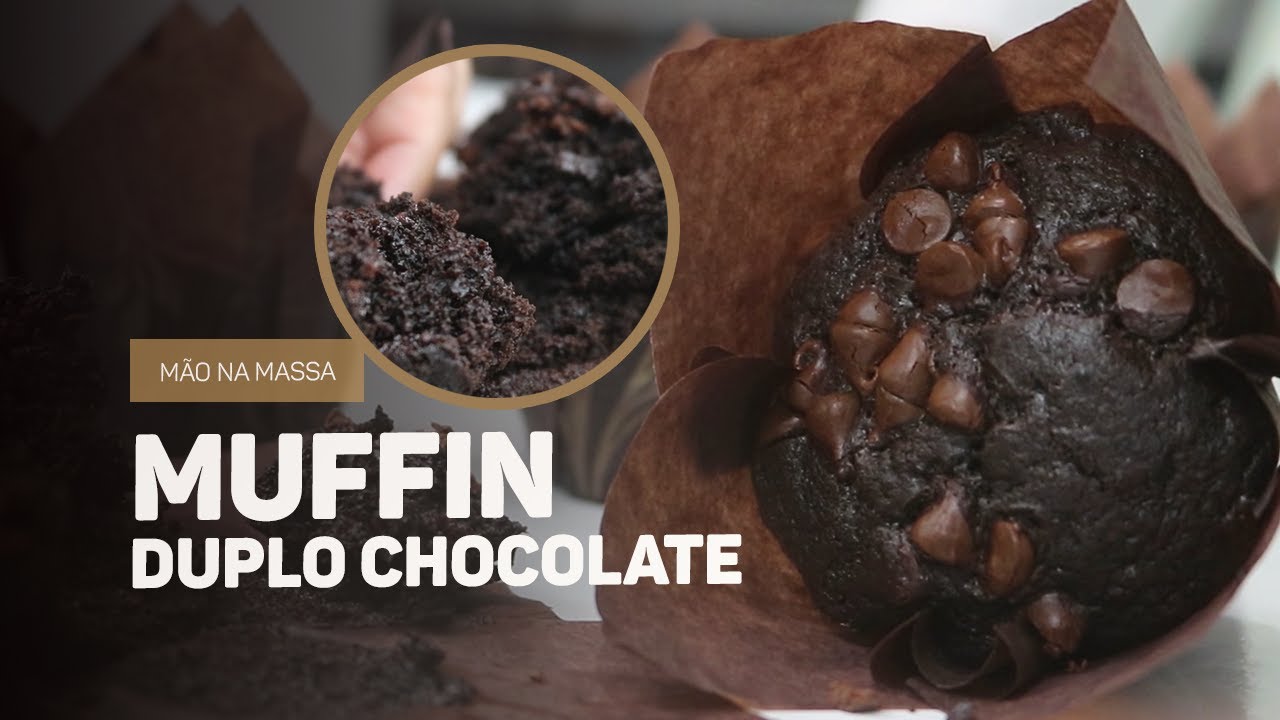 Muffin de Chocolate com Gotas de Chocolate