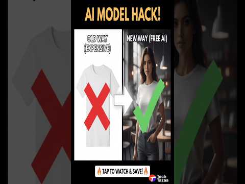 Create Stunning Model Images for Your Clothing Brand with AI | Tech Tazaa #Shorts #aimodel