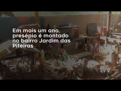 Vídeo: Em mais um ano, presépio é montado no bairro Jardim das Piteiras
