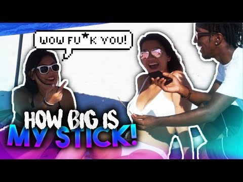 HOW BIG IS MY STICK ? 😳🍆 PUBLIC INTERVIEW/BEACH EDITION