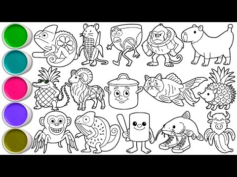 Draw Amazing Italian Meme Creatures in 30 Minutes - Lemoni Chameleoni, Pipi Corni & others