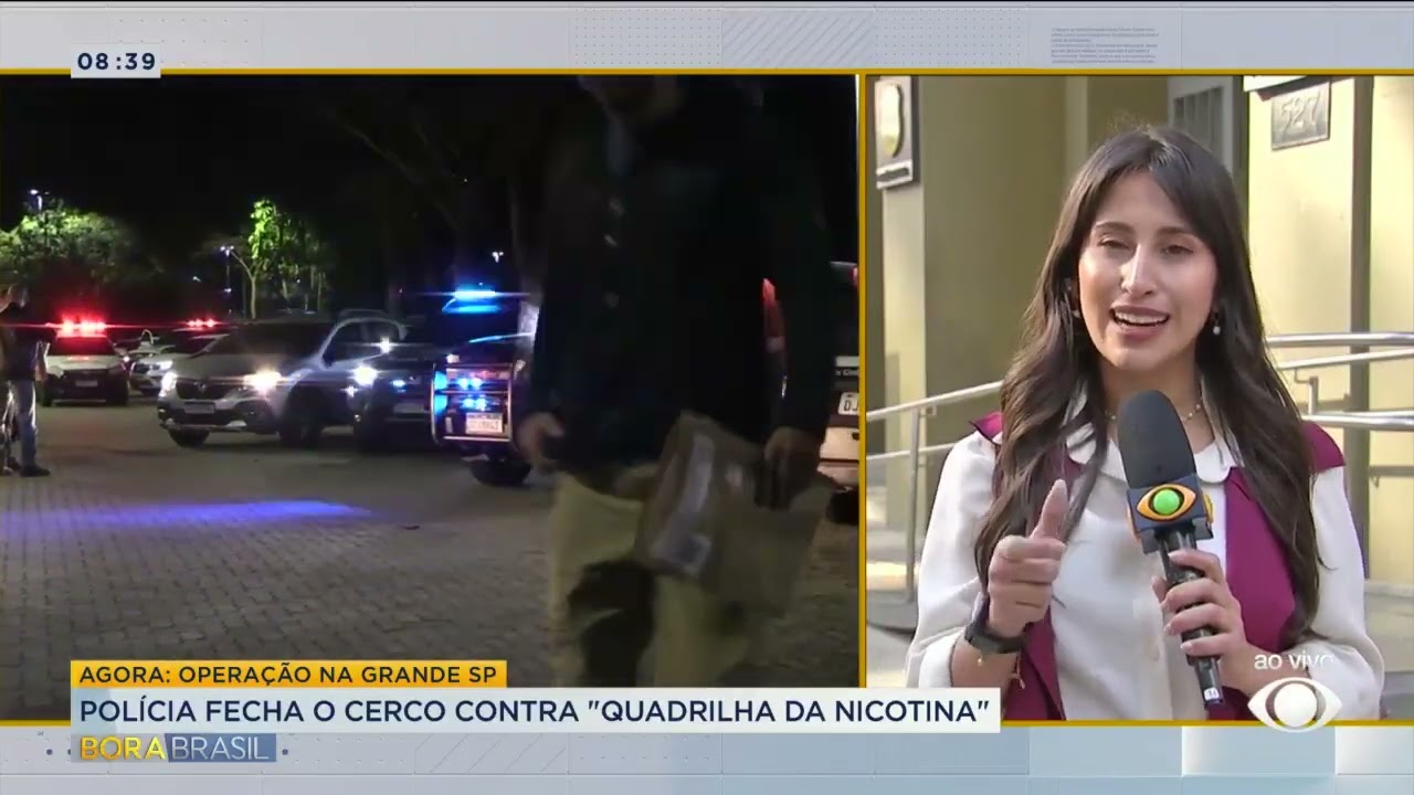 Polícia faz operação contra a quadrilha da nicotina