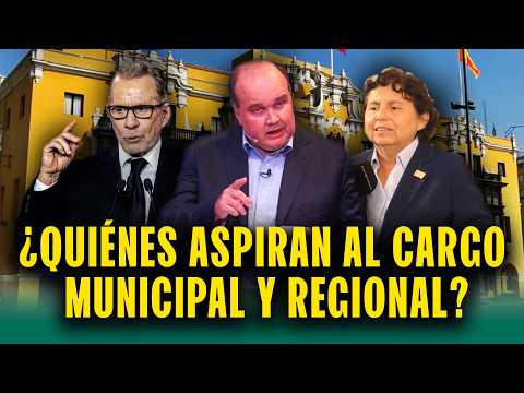 Estos son los rostros conocidos que aspiran a un cargo regional o municipal