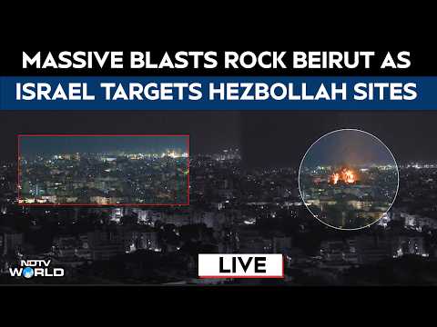 Israel Attacks Lebanon LIVE | Israeli Airstrikes Hit Hezbollah Bases In Beirut | Iran Israel War