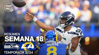 Seattle Seahawks vs. Los Angeles Rams | Resumen NFL en español - Semana 18 | NFL Highlights 2024