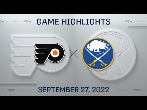 NHL Preseason Highlights | Flyers vs. Sabres - September 27, 2022
