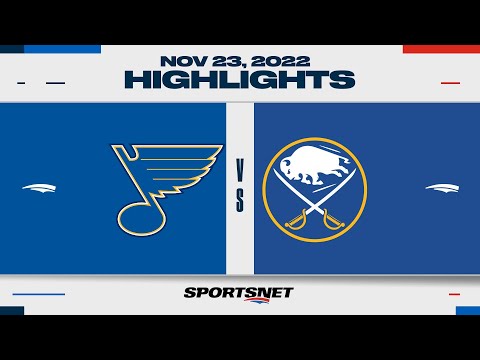 NHL Highlights | Blues vs. Sabres - November 23, 2022