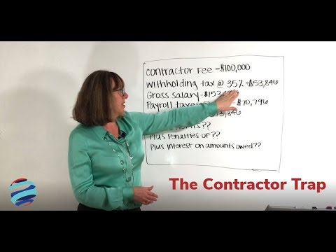Companies often try to hire self-employed contractors instead of full-time employees internationally in general, because it appears to be an easy way to navigate complex labor laws in countries around the world. But hiring contractors could come with serious financial risk and other unforeseen consequences. Globalization Partners Vice President of Sales Jane Booth explains what could happen if you fall into the international "contractor trap." Companies often try to hire self-employed contractors instead of full-time employees internationally in general, because it appears to be an easy way to navigate complex labor laws in countries around the world. But hiring contractors could come with serious financial risk and other unforeseen consequences. Globalization Partners Vice President of Sales Jane Booth explains what could happen if you fall into the international "contractor trap."