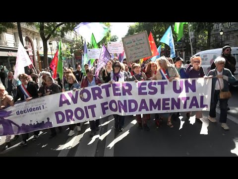 Protesters march in Paris for abortion rights | AFP