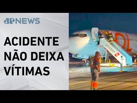 Avião colide com carro no momento da decolagem no Rio de Janeiro