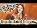 Interview with Akhil movie heroine Sayesha Saigal