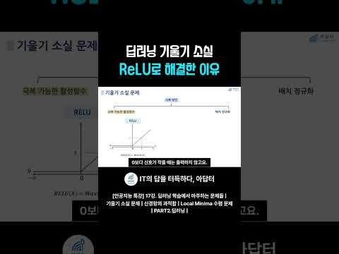 <strong>딥러닝</strong> 기울기 소실 ReLU로 해결한 이유