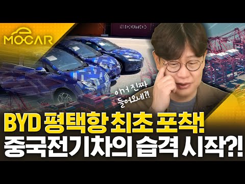 중국 BYD 전기차 평택항에 입항...가격 1900만원? 심각한 문제인 이유