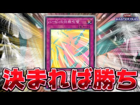 ホビーの動画サムネイル - 【ぶっ壊れ】相手に何もさせない史上最強の罠カード『ハーピィの羽根吹雪』【遊戯王マスターデュエル】【Yu-Gi-Oh! Master Duel】