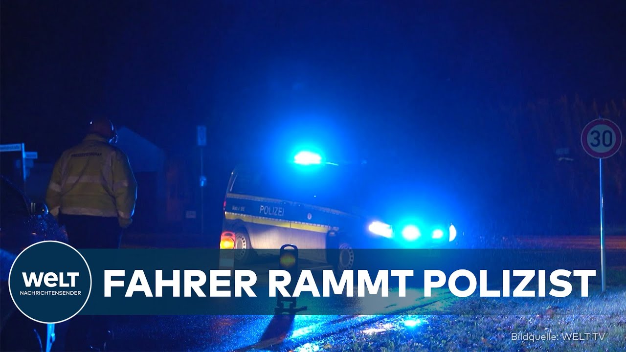 VERKEHRSKONTROLLE ESKALIERT: Polizist wird angefahren, dann fallen Schüsse