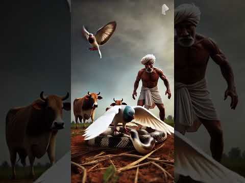 जब कबूतर ने साँप को दी टक्कर! जानें क्या हुआ फिर? #shortsfeed #shorts #ytshorts