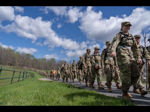 First-year Virginia Tech cadets finish Caldwell March