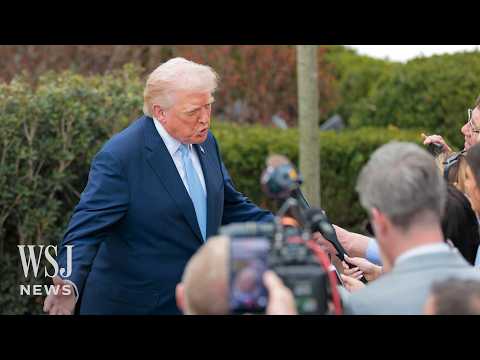 Trump on Iran: 'All They're Doing is Clogging Up The Strait' | WSJ News