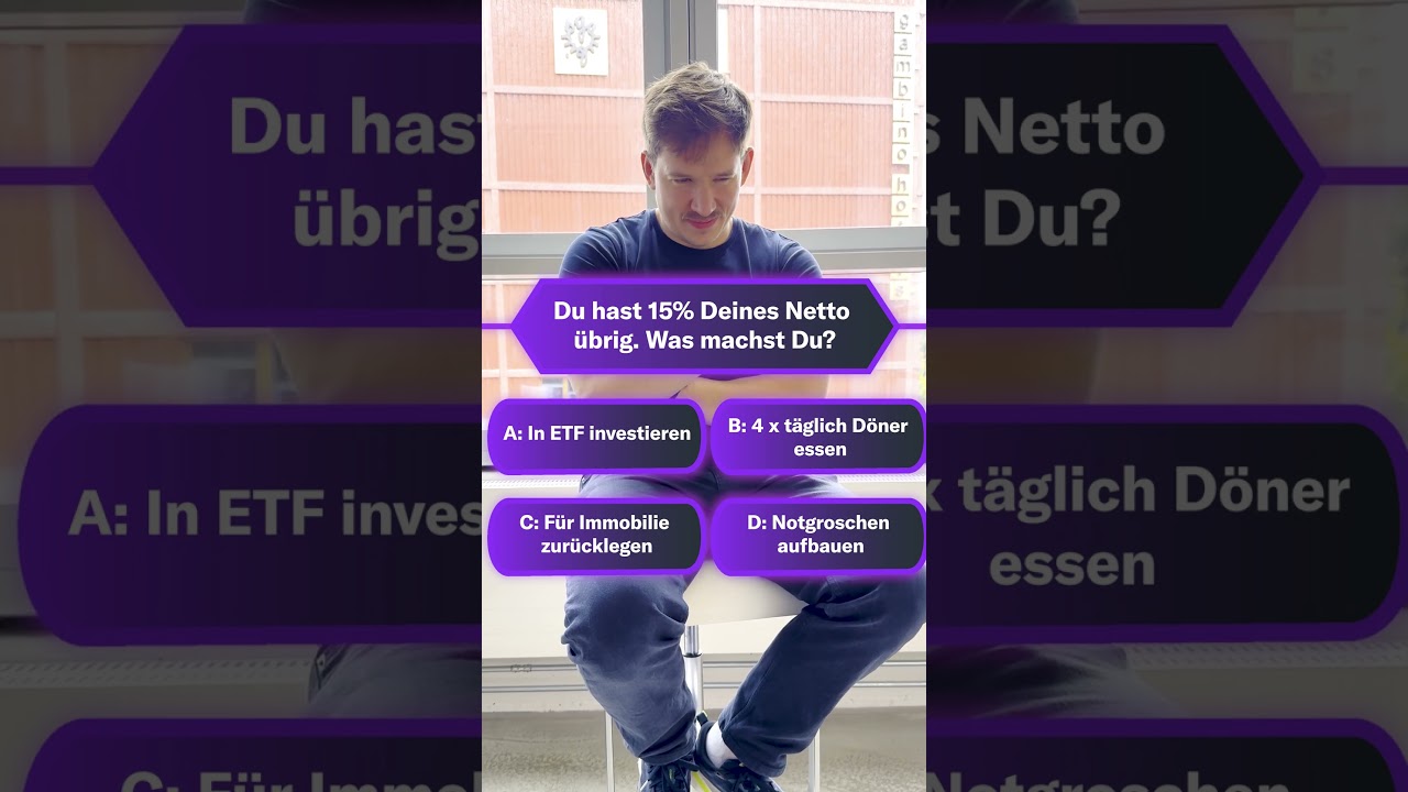 15% Deines Nettos übrig: Was machst Du? quiz