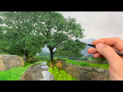 Painting a rainy landscape | Episode #177