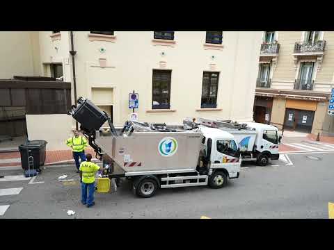 garbage truck collection in Monaco