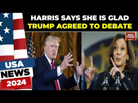 VP Kamala Harris Says She's 'Glad' Donald Trump Agreed To A Debate