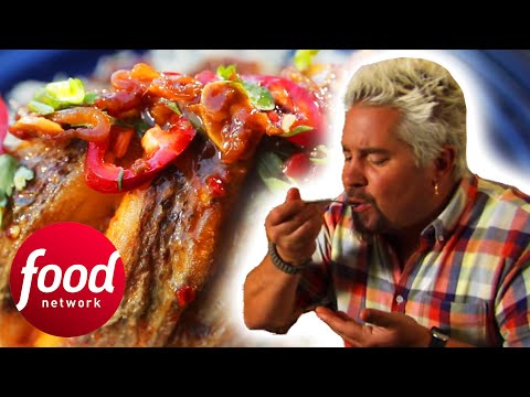 Guy Makes A SUCCULENT Thai Fried Fish With A Tangy Tamarind Sauce | Guy’s Big Bite